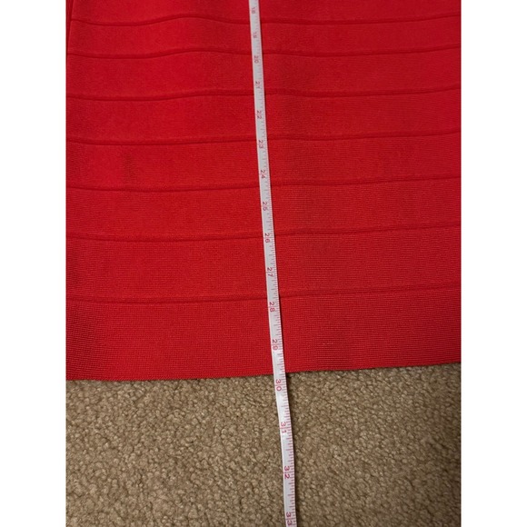 Herve Leger Red Body-Con Vintage Dress Size XS New With Tags - Picture 5 of 11